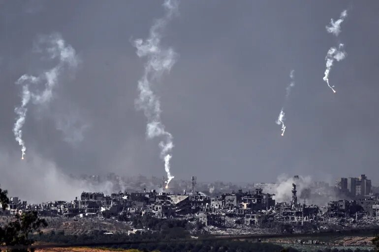 الآثار الكارثية للقصف الذي يقوم به جيش الاحتلال في غزة 